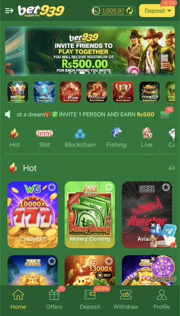 Bet939 - Real Money Game